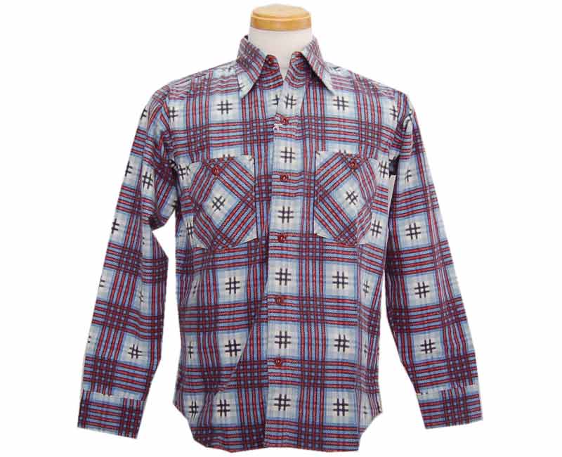 HELLER'SCAFEヘラーズカフェ【HELLER'SCAFE】1940'sPrintFlannelShirts【smtb-k】【kb】