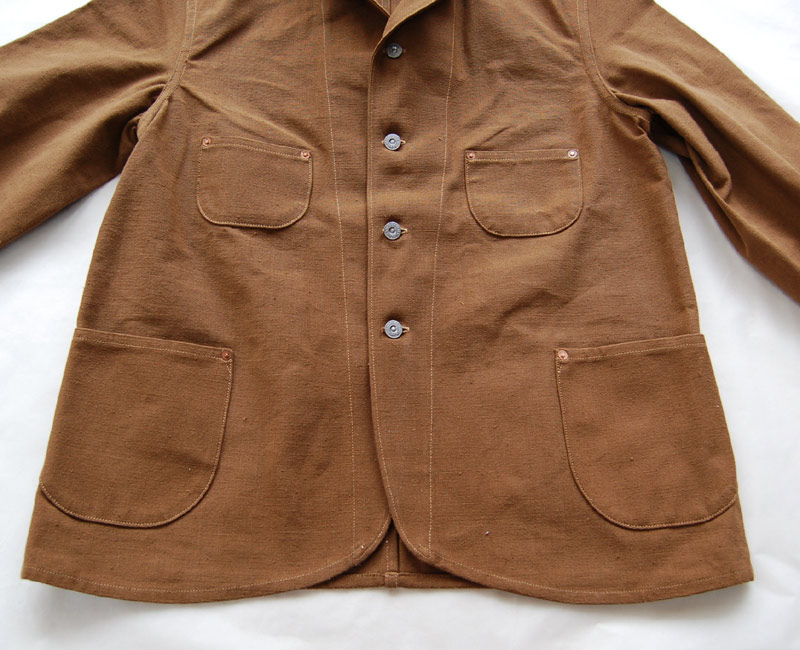 WAREHOUSEウエアハウス2161 TAILOR STYLE DENIM JACKET ブラウンダック