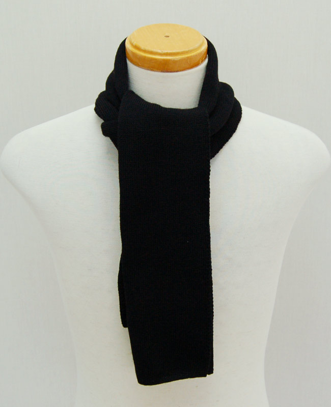 BUZZ RICKSON'Sバズリクソンズ マフラー BLACK WOOL SCARF'NECKWEAR